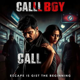 A gripping action crime thriller film poster titled 'CALLBOY'