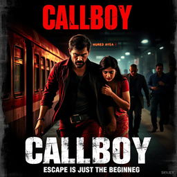 A gripping action crime thriller film poster titled 'CALLBOY'