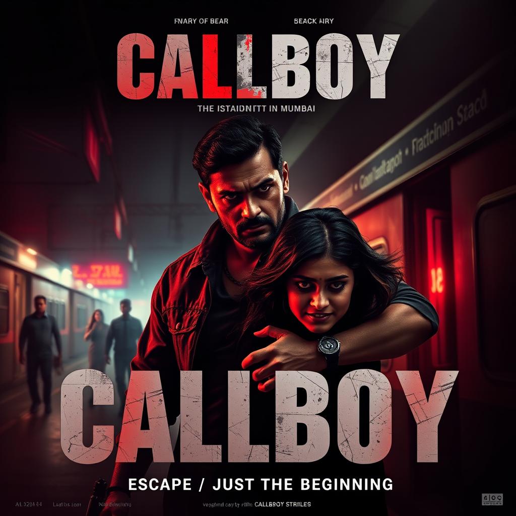 A gritty action crime thriller film poster titled 'CALLBOY', set in Mumbai