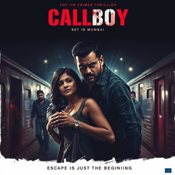 A gritty action crime thriller film poster titled 'CALLBOY', set in Mumbai