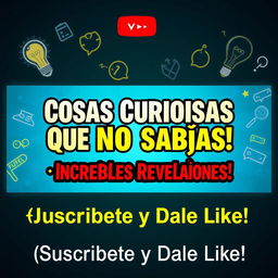 YouTube thumbnail for the channel "Voces Del Futuro", featuring intriguing and eye-catching visuals related to curious facts