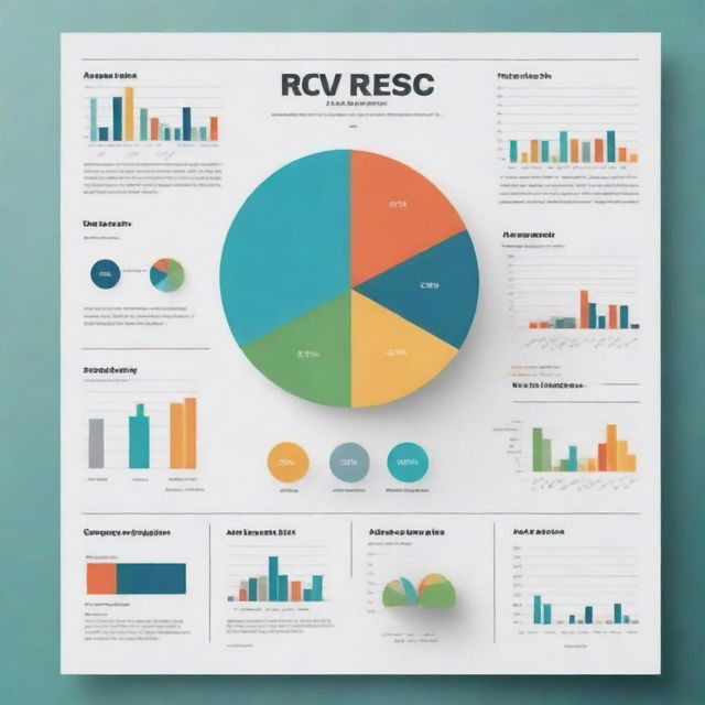 Create an informative and visually appealing poster encompassing the theme of accounting. Incorporate elements such as calculators, spreadsheets, pie-charts, and financial symbols intertwined with aesthetically pleasing graphics.