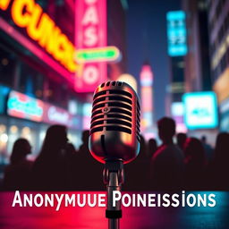 A visually striking thumbnail for a YouTube podcast featuring a vibrant, dynamic design that captures the essence of anonymous confessions