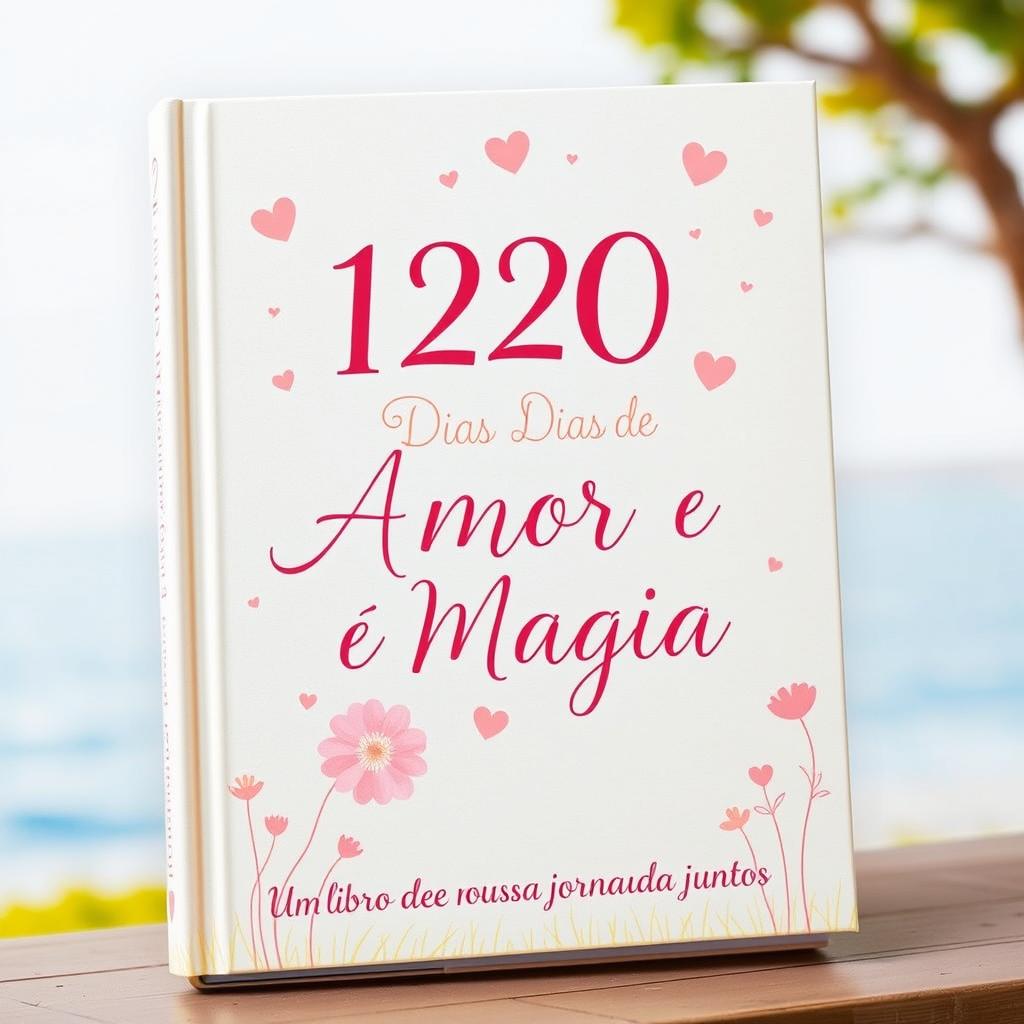 A romantic and cute book cover celebrating '120 Days of Love'