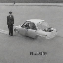 An optical illusion of a human and a car, both inscribed with the word 'Name'. The illusion blurs the line between reality and the surreal, leaving the viewer mystified.