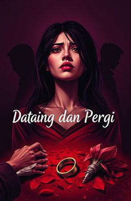 A powerful visual representation of infidelity in the context of the novel 'Datang dan Pergi'