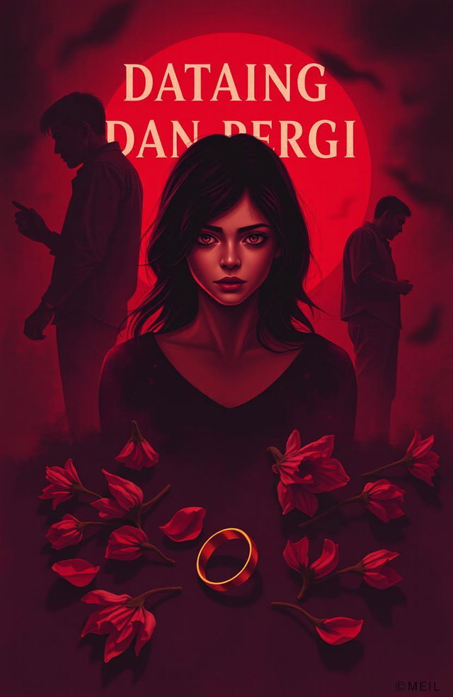 A powerful visual representation of infidelity in the context of the novel 'Datang dan Pergi'