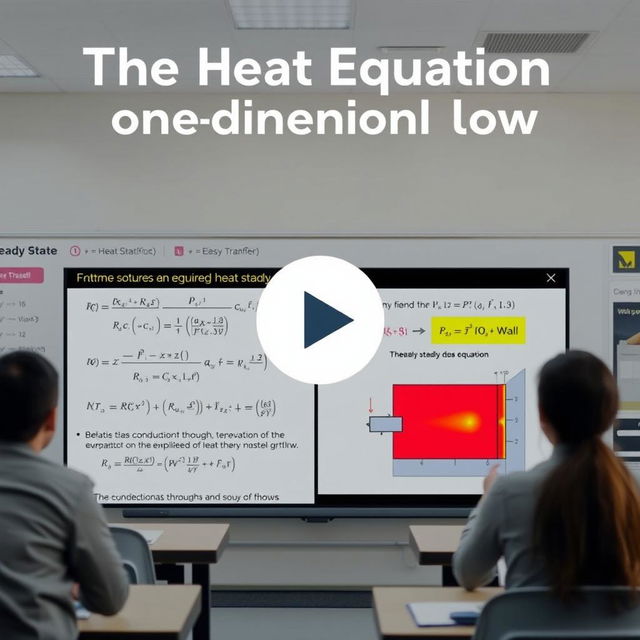 A detailed educational video discussing the heat equation in steady state and one-dimensional flow