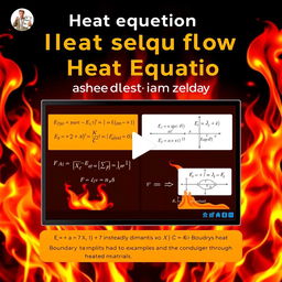 A vibrant and engaging educational video discussing the heat equation in steady state and one-dimensional flow