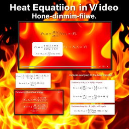 A vibrant and engaging educational video discussing the heat equation in steady state and one-dimensional flow