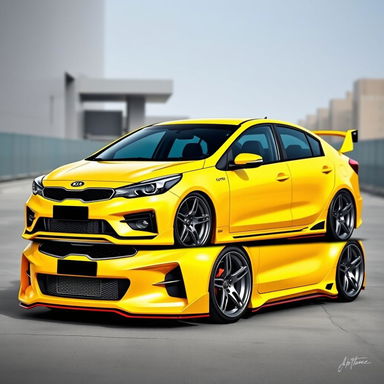 Customized Kia Cerato Aggressive Design Performance