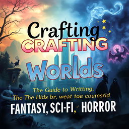 A book cover depicting the theme of writing fantasy, science fiction, or horror literature