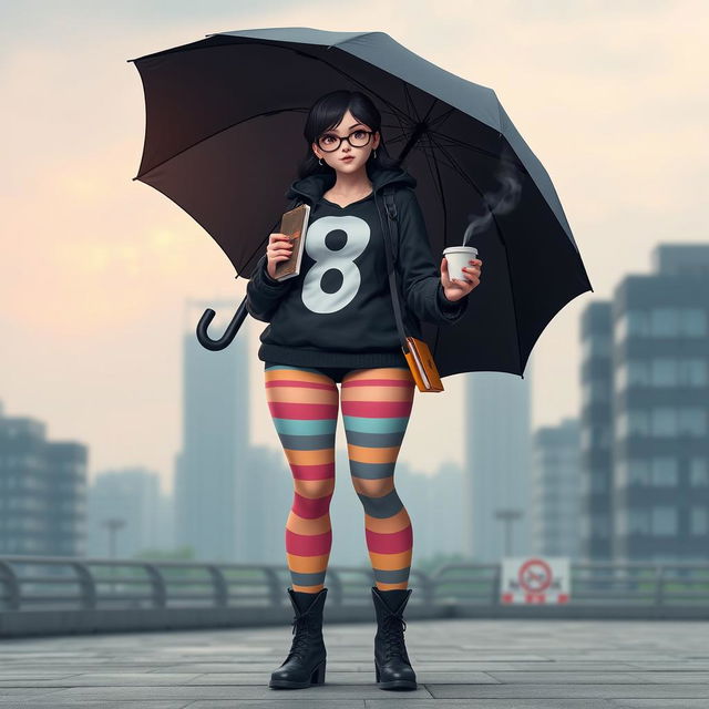 A young, plus-size female superhero titled 'Mistifist Heroes'