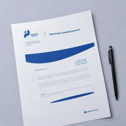 Generate a professional and clean Teleperformance-themed template featuring the company's blue and white color scheme, their logo at the top and a simple, uncluttered design.