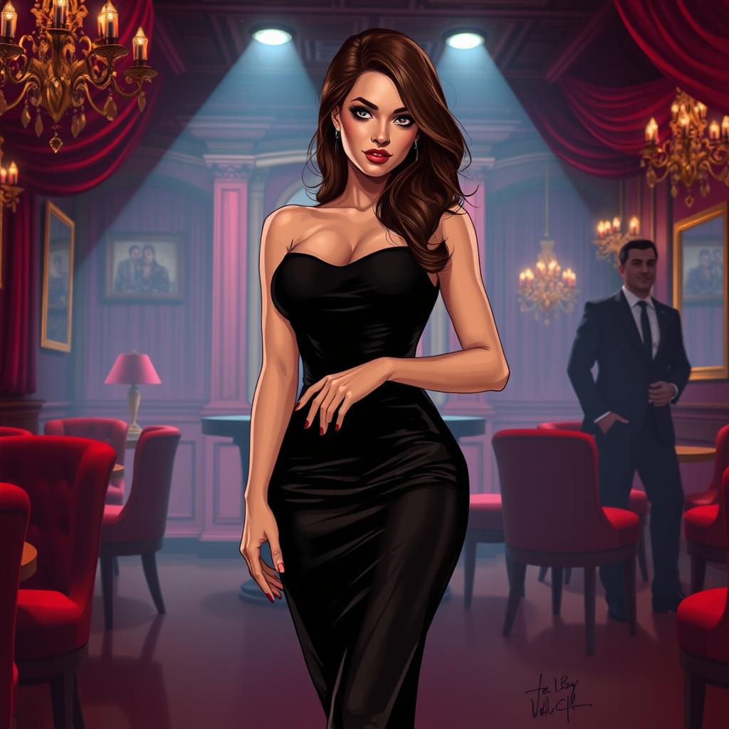 A captivating cover illustration featuring a sophisticated married woman with an air of confidence