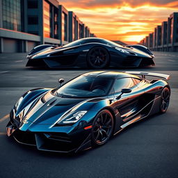 A majestic fusion of a Koenigsegg supercar and an Apollo sports car, elegantly merged into a singular, powerful vehicle