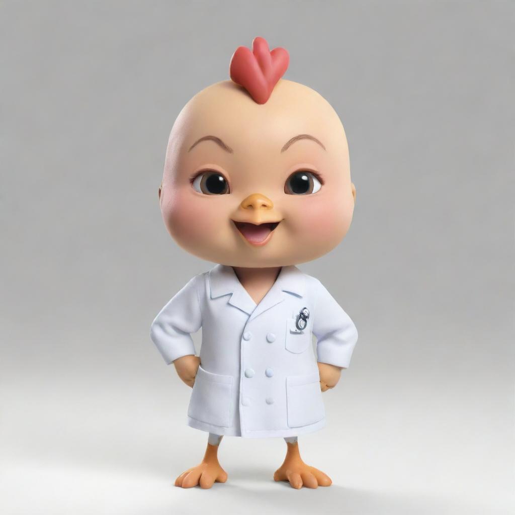 A single chibi character involved in different TESDA training stages such as Animal Production (Chicken NC II and Swine NC II) and Animal Healthcare and Management NC III, portrayed in action, against a transparent background.