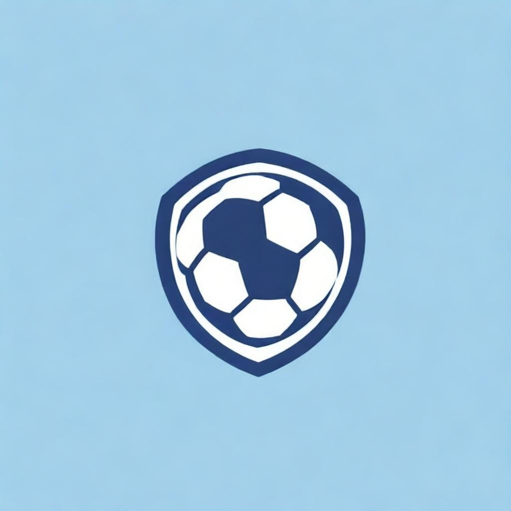 Design a dynamic and unique football logo for a club named 'Birmingham FC', integrating the number '24' and football iconography.