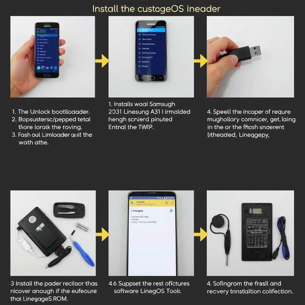 A step-by-step guide on installing the custom ROM LineageOS on a Samsung A31