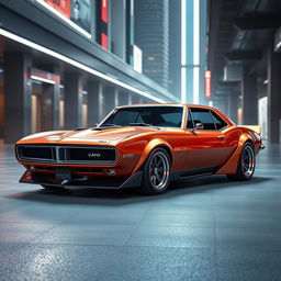 An amazing 1968 Chevrolet Camaro reimagined as a supercar with an exotic fusion of futuristic BMW avant-garde design elements