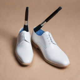 Shoes with incorporated brushes in innovative design