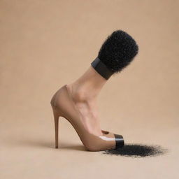 Shoes with incorporated brushes in innovative design