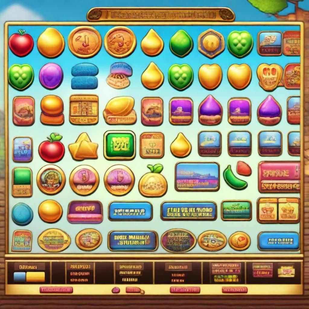 A Luckyland slots player profile displaying a high level of 280 with a multitude of achieved badges and rewards