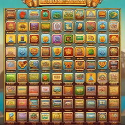 A Luckyland slots player profile displaying a high level of 280 with a multitude of achieved badges and rewards