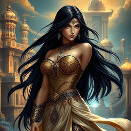 A powerful depiction of Kaileena, the Empress of Time from 'Prince of Persia: Warrior Within'