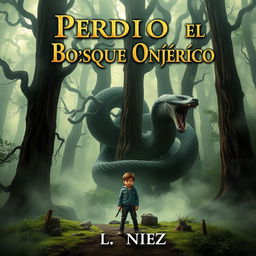 A book cover for 'Perdido en el Bosque Onírico' by L