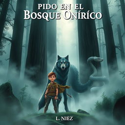 A captivating book cover for 'Perdido en el Bosque Onírico' by L