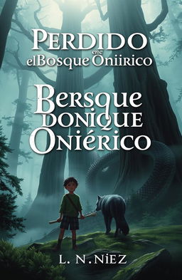 A captivating book cover for "Perdido en el Bosque Onírico" by L