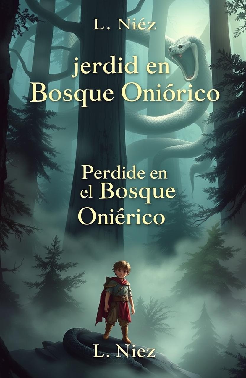 A captivating book cover for "Perdido en el Bosque Onírico" by L