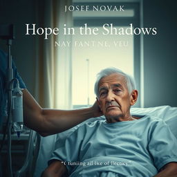 A poignant hospital movie poster featuring an elderly man named Josef Novak