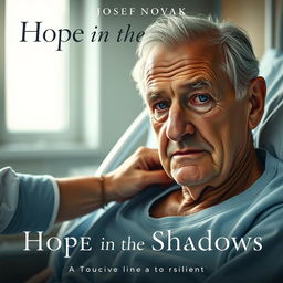 A poignant hospital movie poster featuring an elderly man named Josef Novak