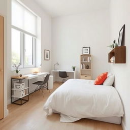 Minimalist designs for small rooms showcasing optimal space usage