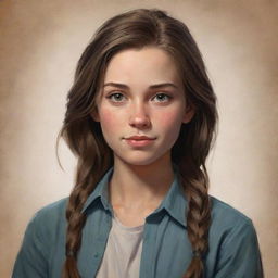 Create a portrait of a character named Anya Forger, featuring her unique sense of style and character traits that showcase her personality.