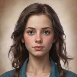 Create a portrait of a character named Anya Forger, featuring her unique sense of style and character traits that showcase her personality.