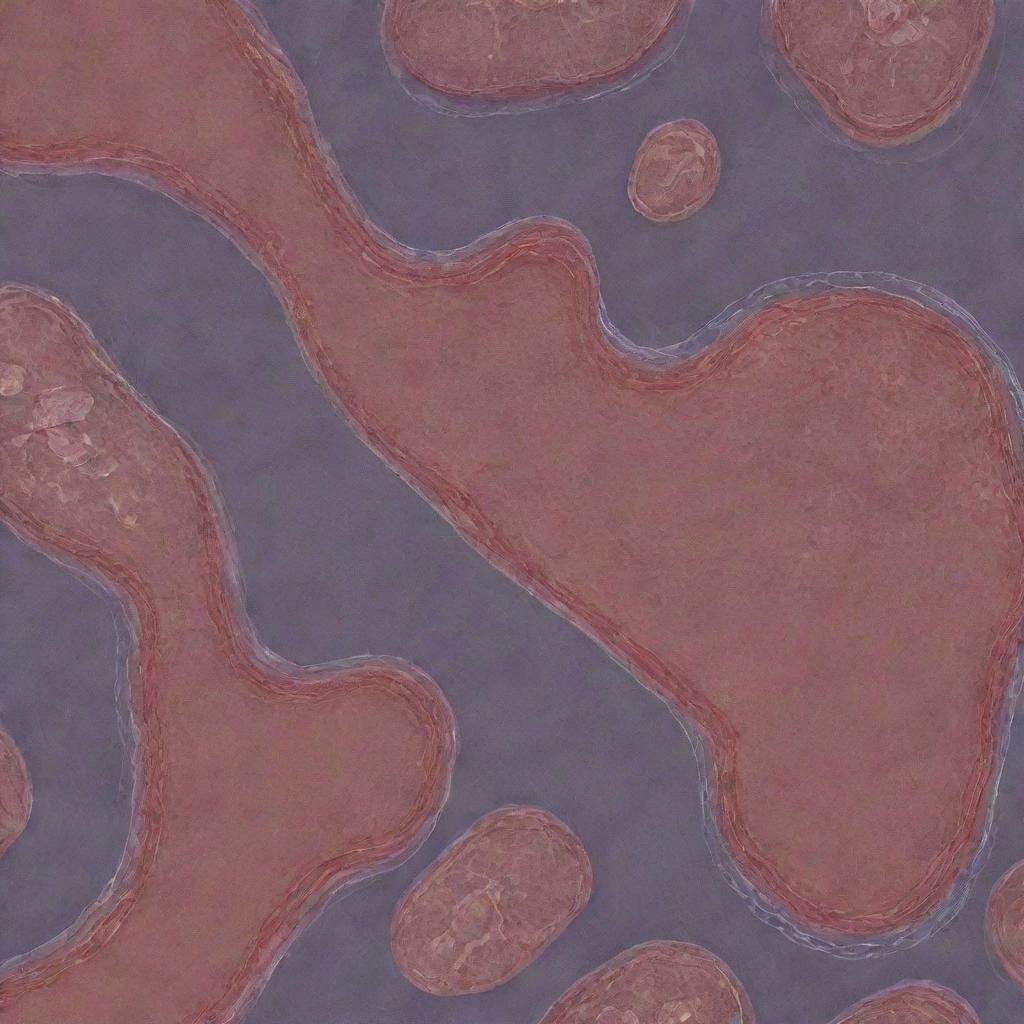 Visualize a journey from an isolated cell, zooming out to reveal various cells combining to form tissues, showcasing the intricate details and structures.