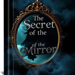 An enthralling book cover that embodies a sense of mystery and intrigue, featuring the title 'The Secret of the Mirror' prominently displayed