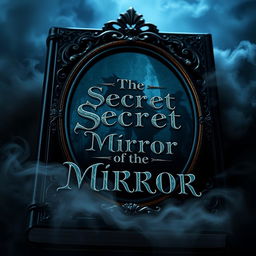 An enthralling book cover that embodies a sense of mystery and intrigue, featuring the title 'The Secret of the Mirror' prominently displayed