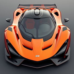 A breathtaking hypercar design inspired by the Apollo IE and McLaren P1, featuring a charismatic smile at the front that exudes confidence