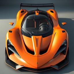 A breathtaking hypercar design inspired by the Apollo IE and McLaren P1, featuring a charismatic smile at the front that exudes confidence