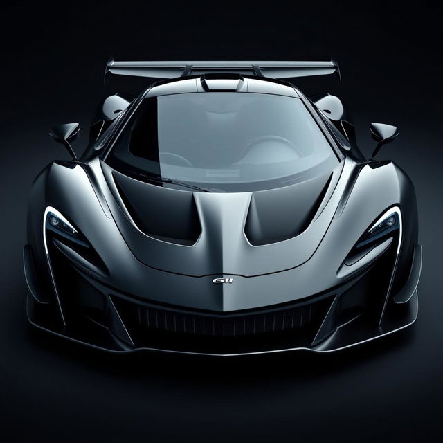 A striking hypercar with aggressive features, inspired by the McLaren P1 and Apollo IE