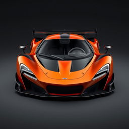 A striking hypercar with aggressive features, inspired by the McLaren P1 and Apollo IE