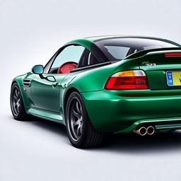 A British Racing Green BMW Z3, showcasing its sporty and classic design