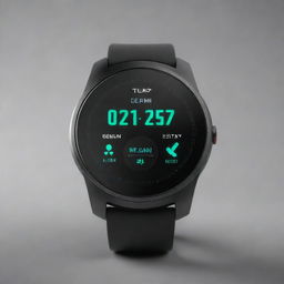 A futuristic smartwatch with an ultra-modern design. The watch interface displays various health metrics and disease detection indicators.