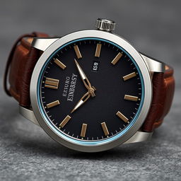 A sophisticated quartz powered men's watch subtly inspired by Edinburgh, featuring a bold and rugged design that reflects industrialism alongside masculine features