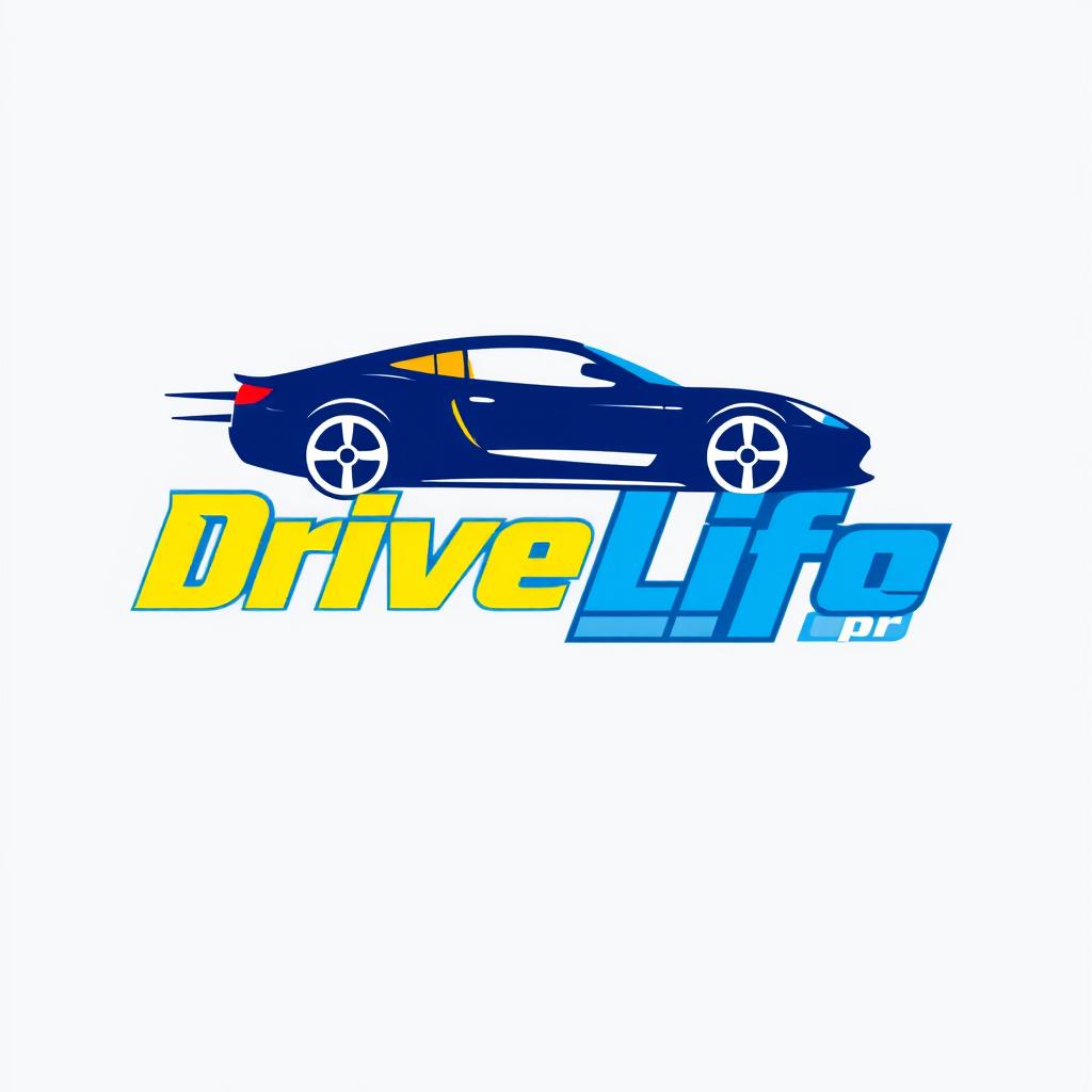 A modern and sleek logo design featuring a stylized car integrated creatively into the text