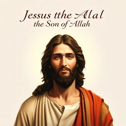 A striking artistic portrayal of Jesus, characterized by his gentle and compassionate expression, set against a plain, soft background